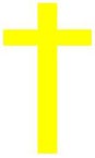 croix latine jaune des hérétiques